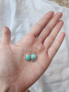 Small turquoise drop earrings