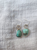 Small turquoise drop earrings