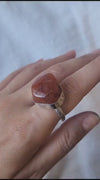 Statement carnelian ring
