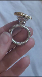 Statement yellow jasper ring