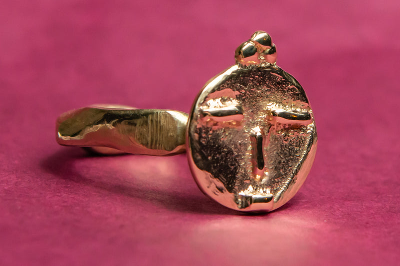 Gold companion ring - Price on request